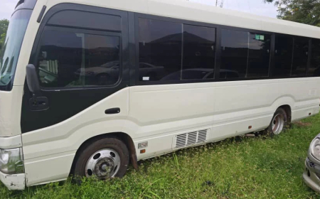 Police nab driver, accomplice for attempted smuggling of stolen bus to Benin Republic