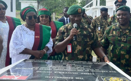 Army renovates 81 Battalion headquarters, commander’s residence in Oyo