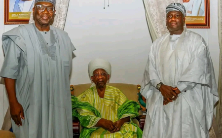 AbdulRazaq presents Kwara APC gov candidate to Emir of Ilorin