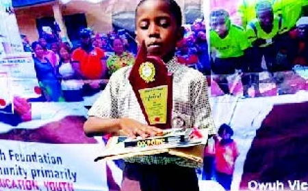 Eight-year-old beats 150 others to win spelling competition