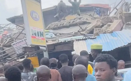 One dead, 10 rescued as three-storey building collapses in Lagos