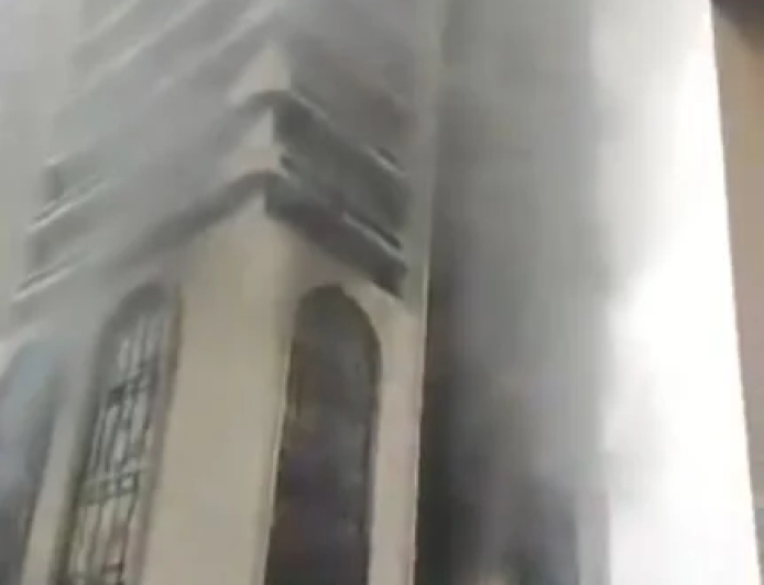 Fire guts building on Lagos Island