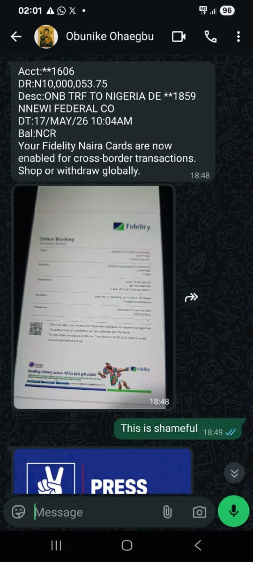 Okonkwo releases WhatsApp chats, insists on bribery claim against Obi, NDC