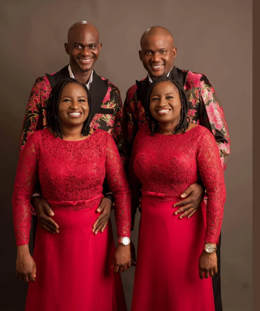 Twin brothers marry twin sisters with matching names
