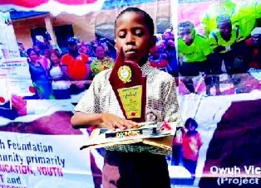Eight-year-old beats 150 others to win spelling competition