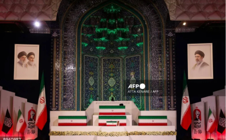 Ex-Iran supreme leader’s body arrives Tehran’s religious complex for funeral