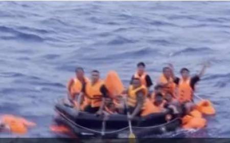 Vietnamese ship sinks in South China Sea, 17 missing