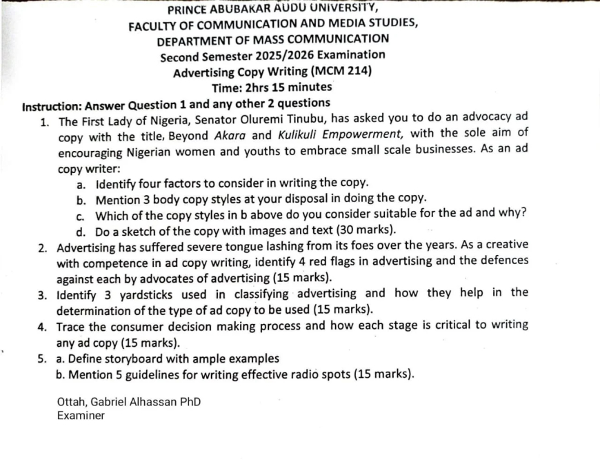 Akara, Kulikuli debate makes way into varsity exam