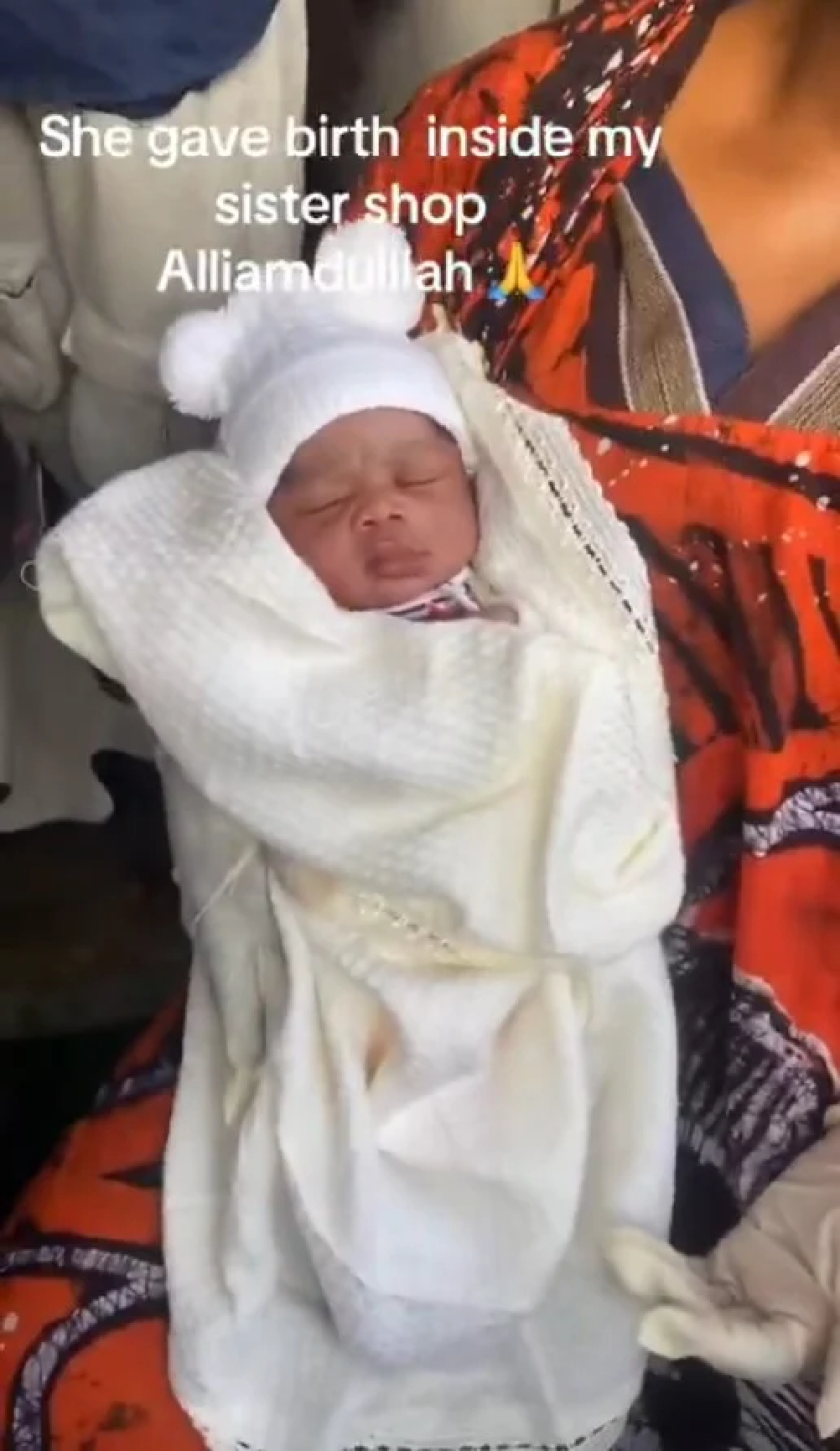 Woman gives birth while shopping for baby items in Ibadan market