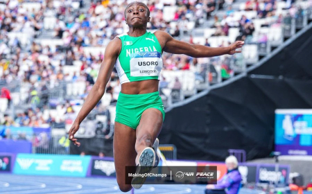 Usoro leaps to long jump silver in Glasgow