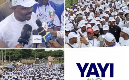 Youth, Students Stage Solidarity Trek In Support Of Tinubu, Abiodun, Adeola - Akintunde