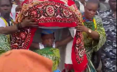 10-year-old carries Osun-Osogbo festival calabash