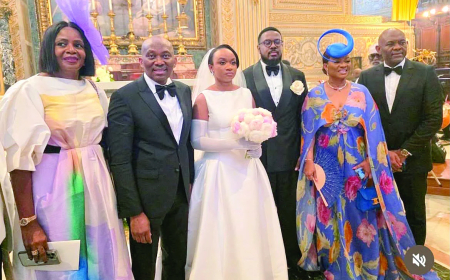 Tony Elumelu steals show with dance moves at niece’s wedding