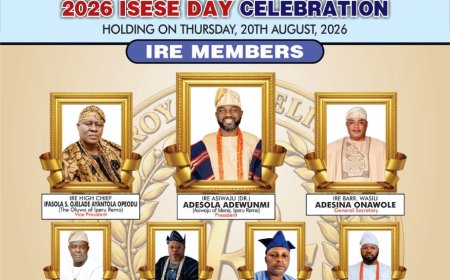 IPERU ROYALIST ELITES CLUB FELICITATES TRADITIONAL WORSHIPPERS ON 2026 ISESE DAY CELEBRATION, COMMENDS OGUN STATE GOVERNMENT