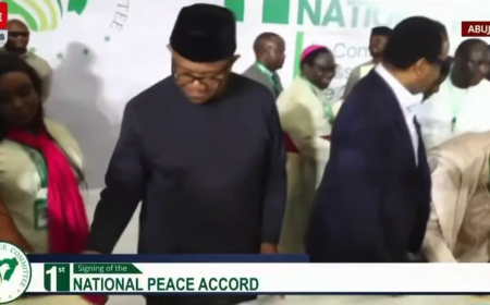 Presidential election: Tinubu, Obi, others sign peace pact as 2027 campaign begins today