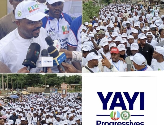 Youth, Students Stage Solidarity Trek In Support Of Tinubu, Abiodun, Adeola - Akintunde