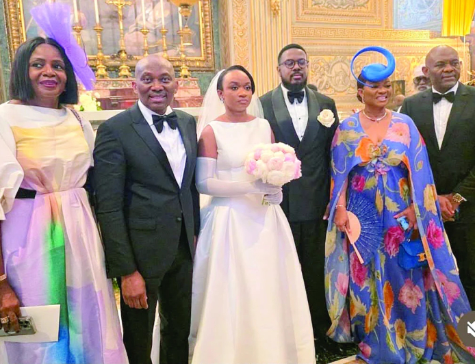 Tony Elumelu steals show with dance moves at niece’s wedding