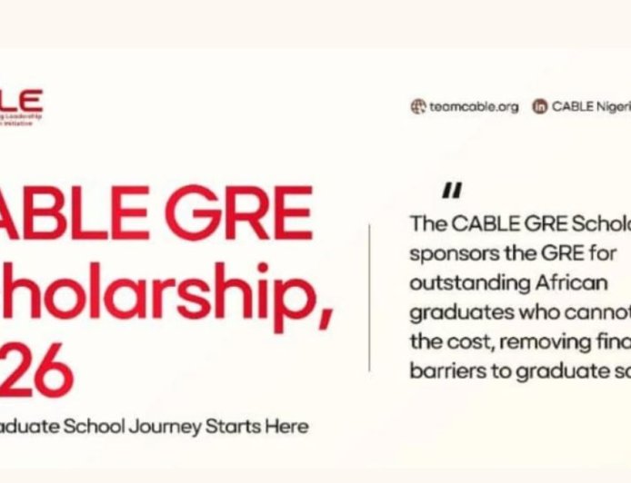 CABLE GRE Scholarship for Africans 2026 | How To Apply