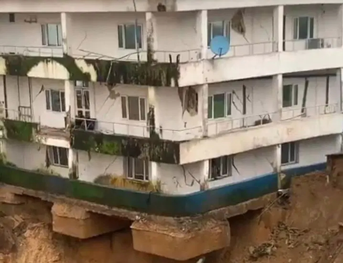 Hospital collapses after landslide in Calabar