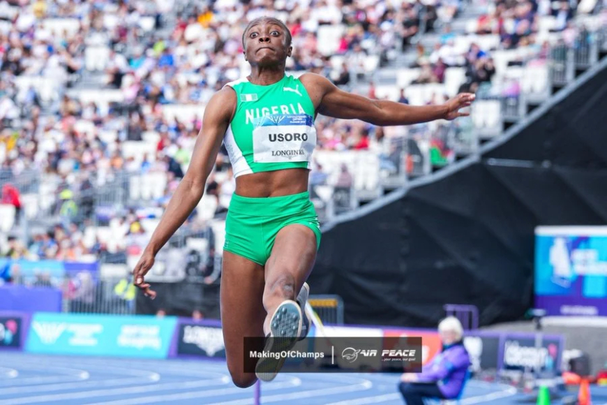 Usoro leaps to long jump silver in Glasgow