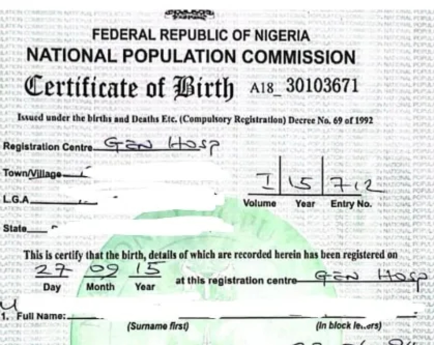 How to apply for birth, death certificates online in Nigeria