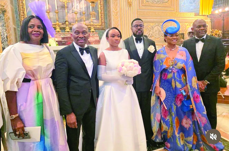 Tony Elumelu steals show with dance moves at niece’s wedding