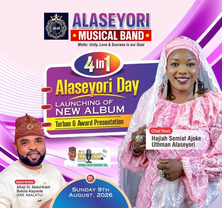 HAJIA SEMIAT USMAN HOSTS ALASEYORI DAY, CELEBRATES MUSIC, FAITH AND CULTURE IN IPERU REMO