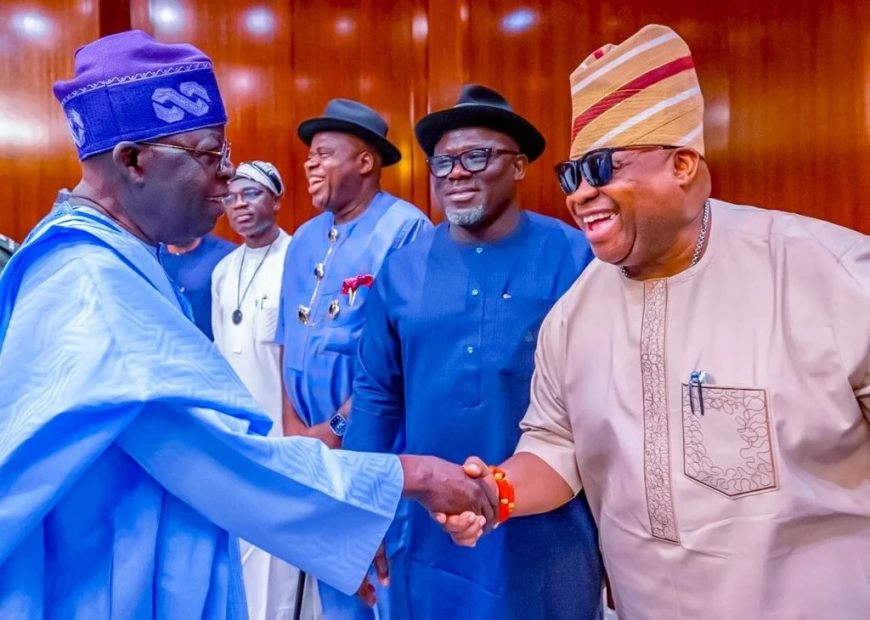 Tinubu, Adeleke in closed-door meeting at Aso Rock Villa
