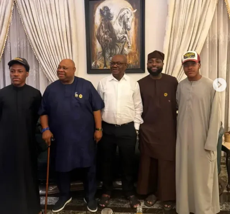 I won, beat you guys,’ Davido tells Wike in playful exchange