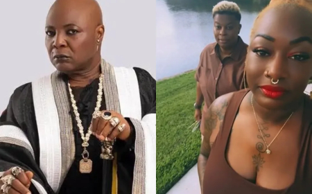 Charly Boy celebrates daughter’s engagement to female partner