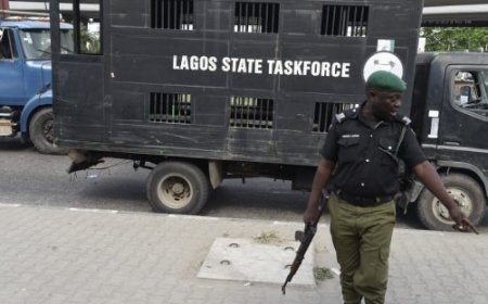 Lagos Task Force denies stopping driver over vehicle inscription