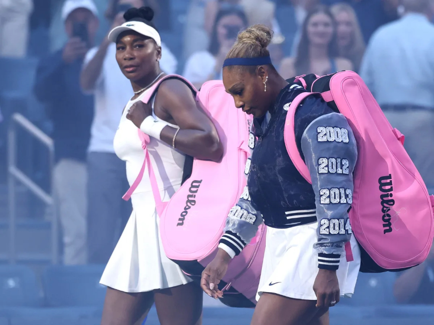 Williams sisters fall in return to US Open doubles