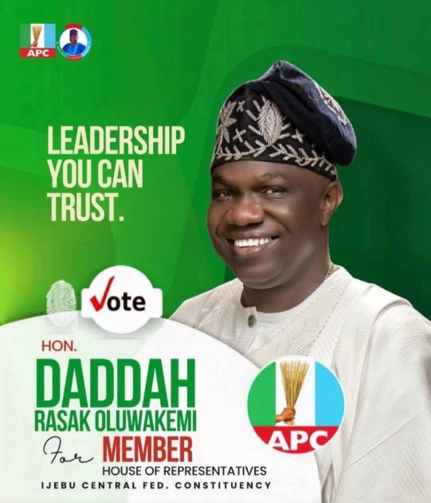 Hon. Rasak Oluwakemi Daddah And His Passion For The Green Chamber