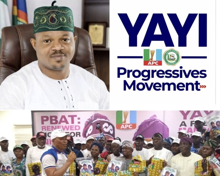 Again, Yayi Progressives Movement Donates Campaign Items To Senator Adeola