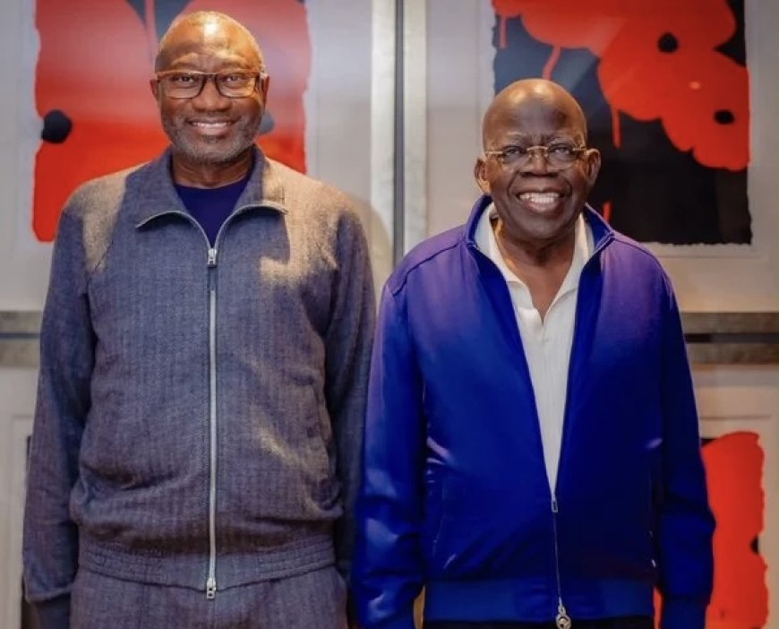 Tinubu, Otedola meet at private dinner in France