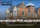 University of Reading International PhD Studentships in UK 2027 | Fully Funded