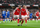 EPL: Arsenal beat Everton 2-0 to level with Man City on points