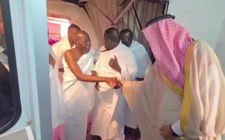 Tinubu lands in Saudi Arabia for Umrah