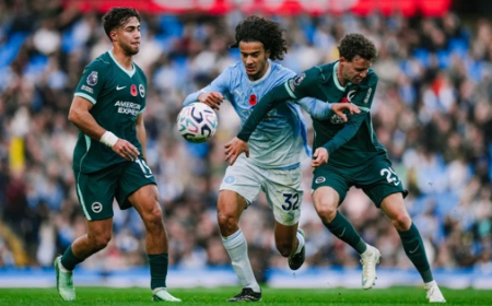 EPL: Brighton stun Man City at Etihad with 1-0 victory