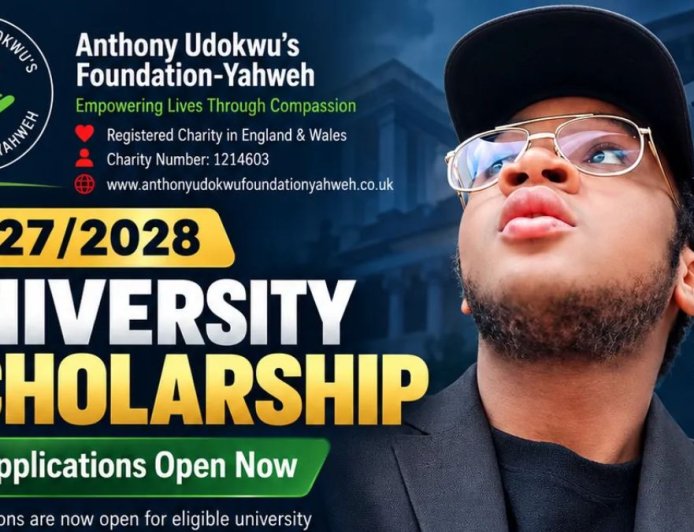 Anthony Udokwu Foundation Yahweh University Scholarship 2027 | How To Apply