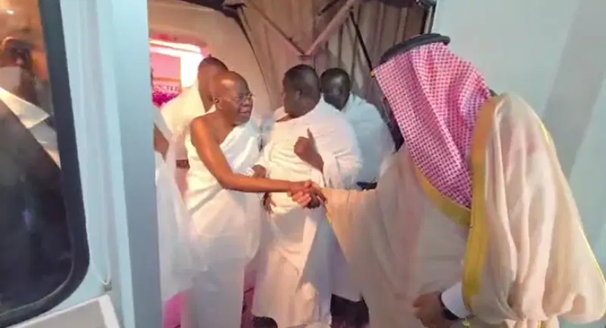 Tinubu lands in Saudi Arabia for Umrah